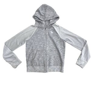 Abercrombie Kids Gray Hoodie ‘Velvet’ Sleeves Girl’s Size 9/10